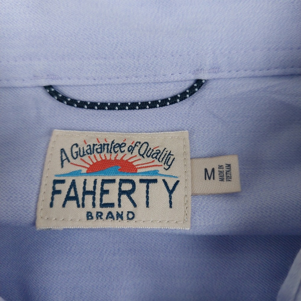 Faherty Button Down Shirt Mens Medium Purple Supi… - image 4